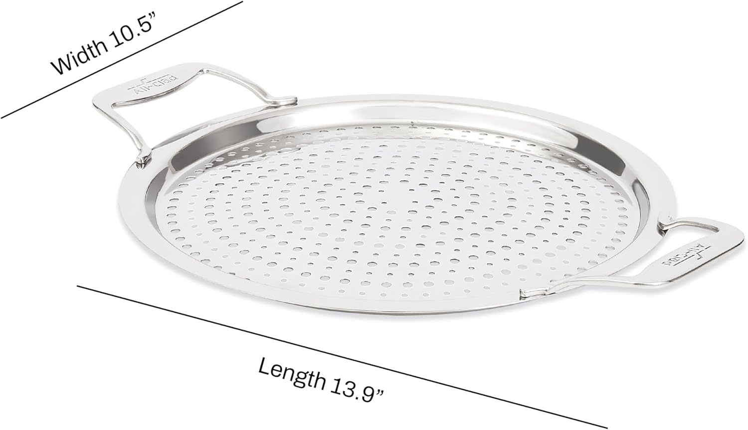 image:imageAllClad Accessory Stainless Steel Strain amp Splatter Guard 105Inch Easy MessFree Straining Multifunctional Design Pots and Pans Cookware Kitchen Gadgets Cooking Tools SilverStrain Splatter Guard