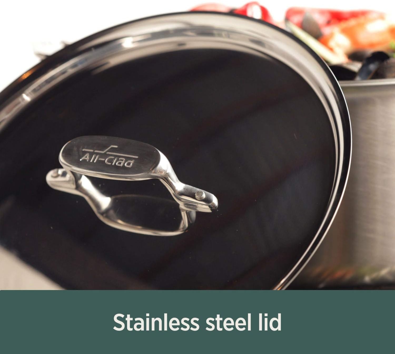 image:imageAllClad BD005707R D5 Brushed 1810 Stainless Steel 5Ply Bonded Dishwasher Safe Cookware Set 7Piece Silver7piece set