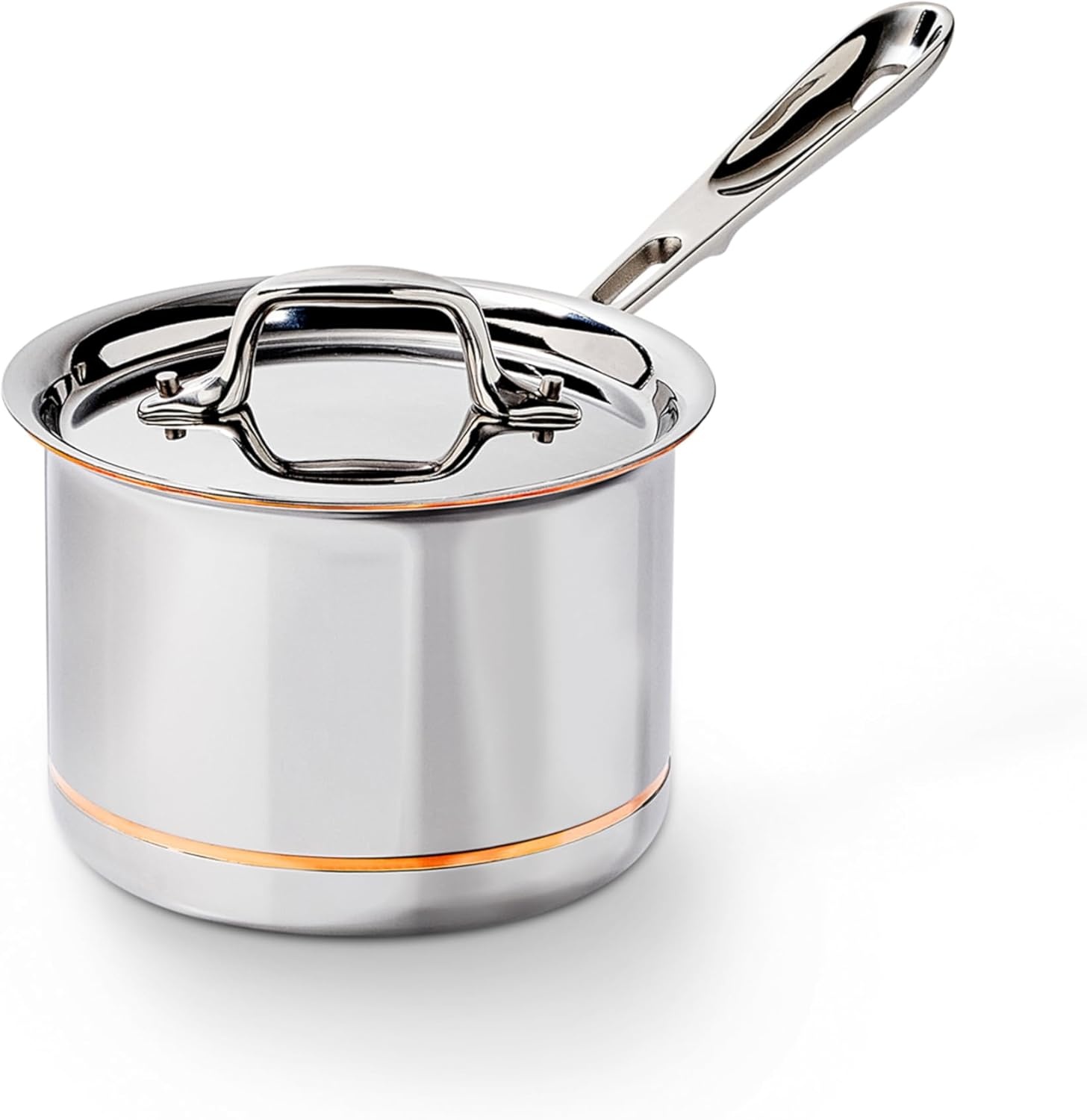 image:imageAllClad Copper Core 5Ply Stainless Steel Sauce Pan 4 Quart Induction Oven Broiler Safe 600F Pots and Pans Cookware SilverSilver