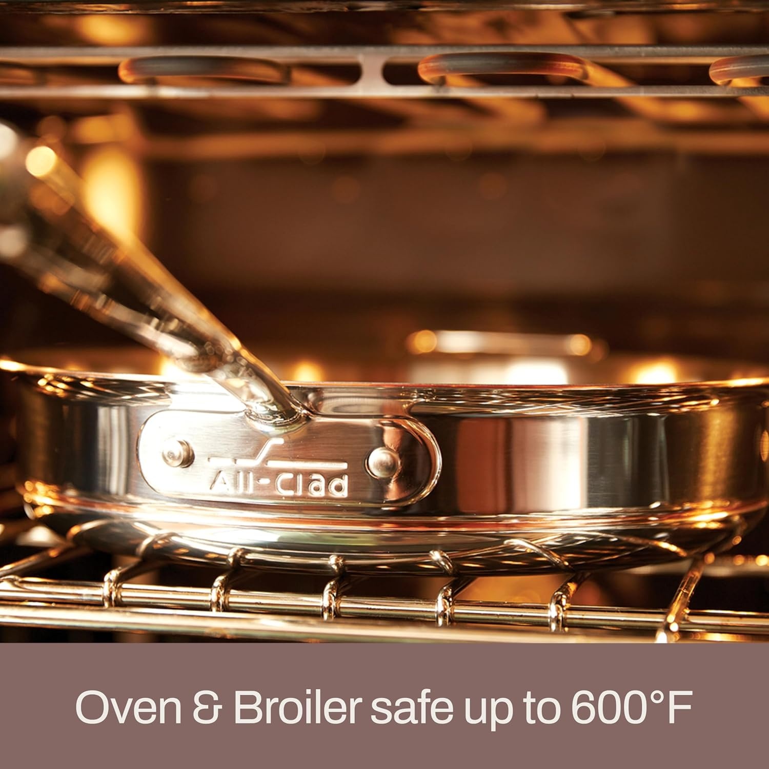 image:imageAllClad Copper Core 5Ply Stainless Steel Sauce Pan 4 Quart Induction Oven Broiler Safe 600F Pots and Pans Cookware SilverStainless Steel
