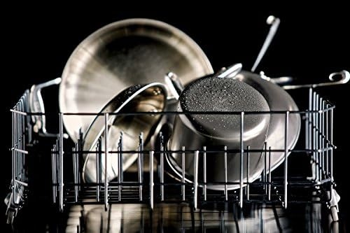 image:imageAllClad D3 3Ply Stainless Steel Cookware Set 7 Piece Induction Oven Broiler Safe 600F Pots and Pans Cookware SilverBlack