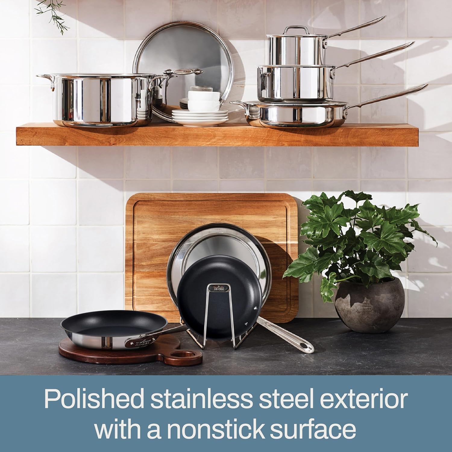 image:imageAllClad D3 Pro Nonstick 3ply Bonded Cookware Fry Pan 12 inch