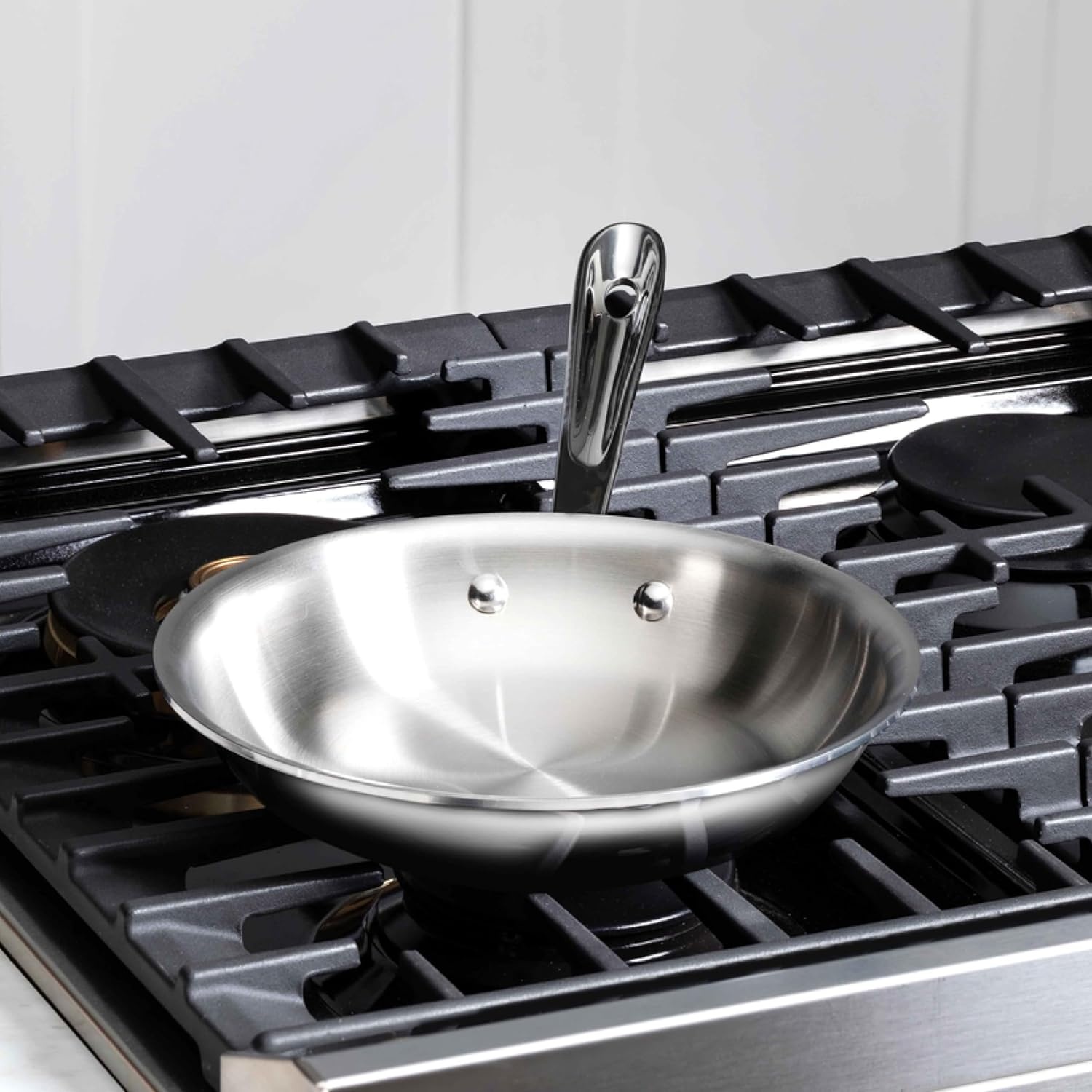 image:imageAllClad D3 Stainless Steel 10 inch Frying Pan Covered Made in the USA The Original Bonded Professional Cookware Oven Safe amp Induction Compatible10 Stainless Steel pan with lid