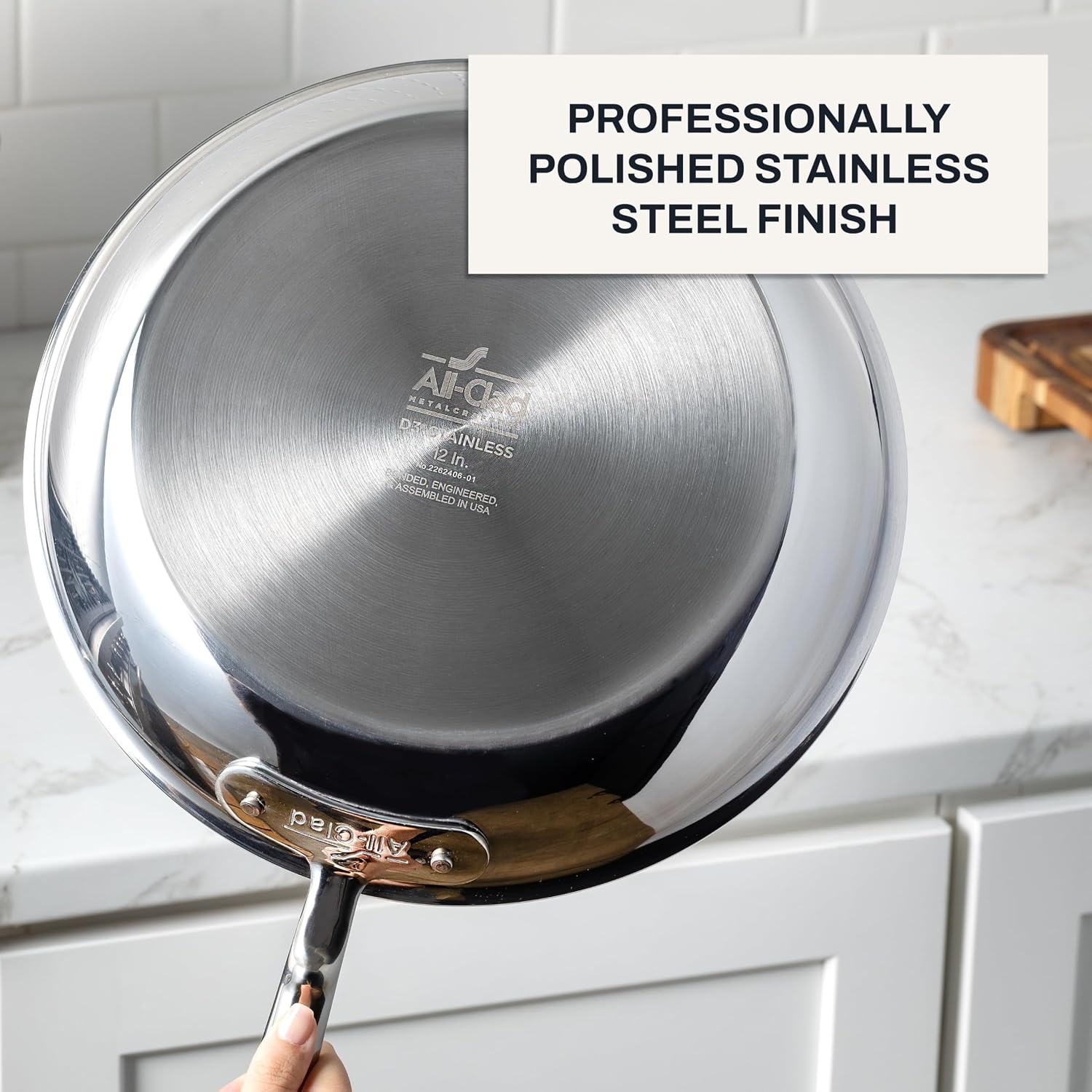 image:imageAllClad D3 Stainless Steel 8 inch Frying Pan Made in the USA The Original Bonded Professional Cookware Oven Safe amp Induction Compatible8 Stainless Steel Fry Pan 1Qt Sauce Pan Set