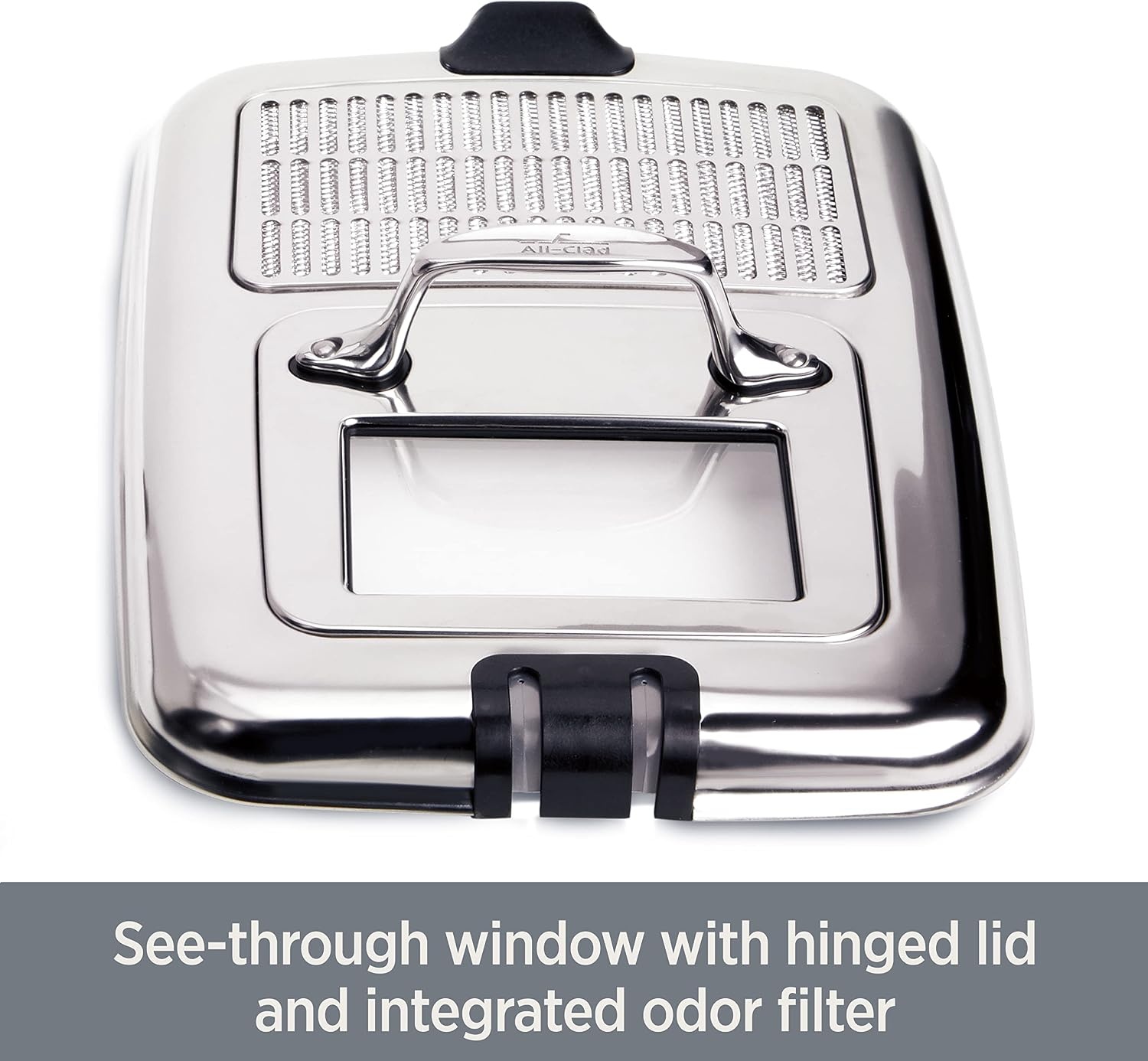 image:imageAllClad Electric Deep Fryer with Basket and Lid Stainless Steel Deep Fryer for Home Use 1700W Dishwasher Safe