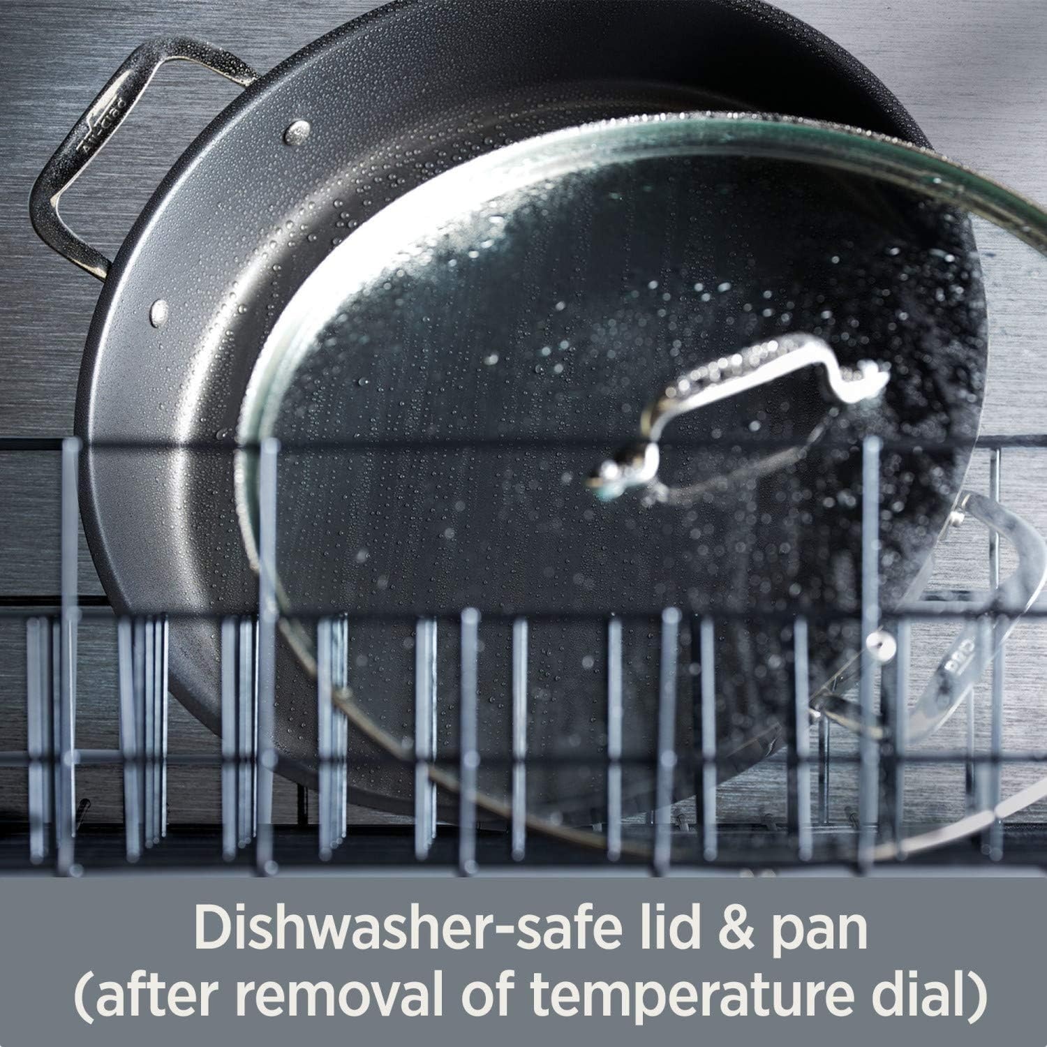 image:imageAllClad Electrics Stainless Steel and Nonstick Surface Skillet 7 Quart 1800 Watts Temp Control Cookware Pots and Pans Oven Broil Dishwasher Safe