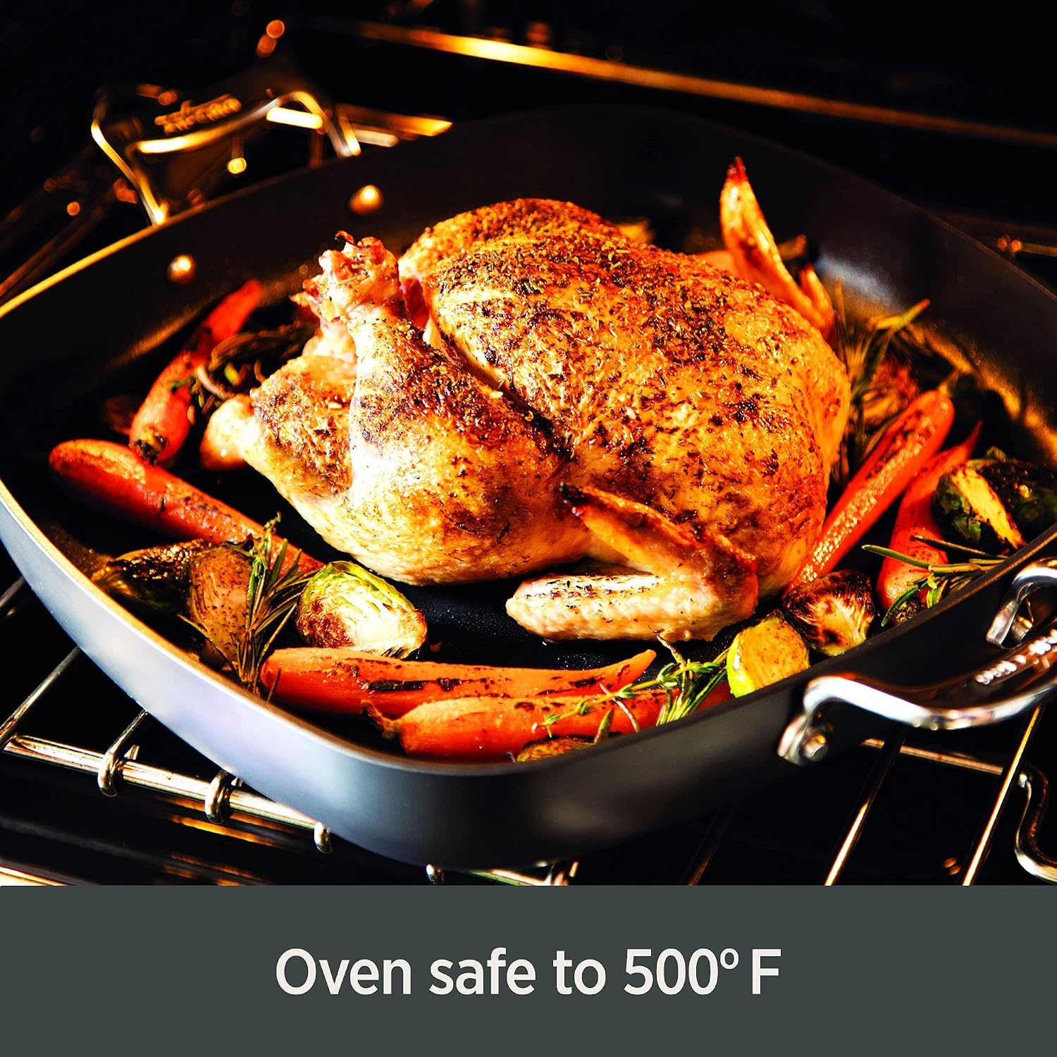 image:imageAllClad Essentials Hard Anodized Nonstick Fry Pan Set 2 Piece 8 105 Inch Oven Broiler Safe 500F Lid Safe 350F Pots and Pans Cookware Black3Piece Set