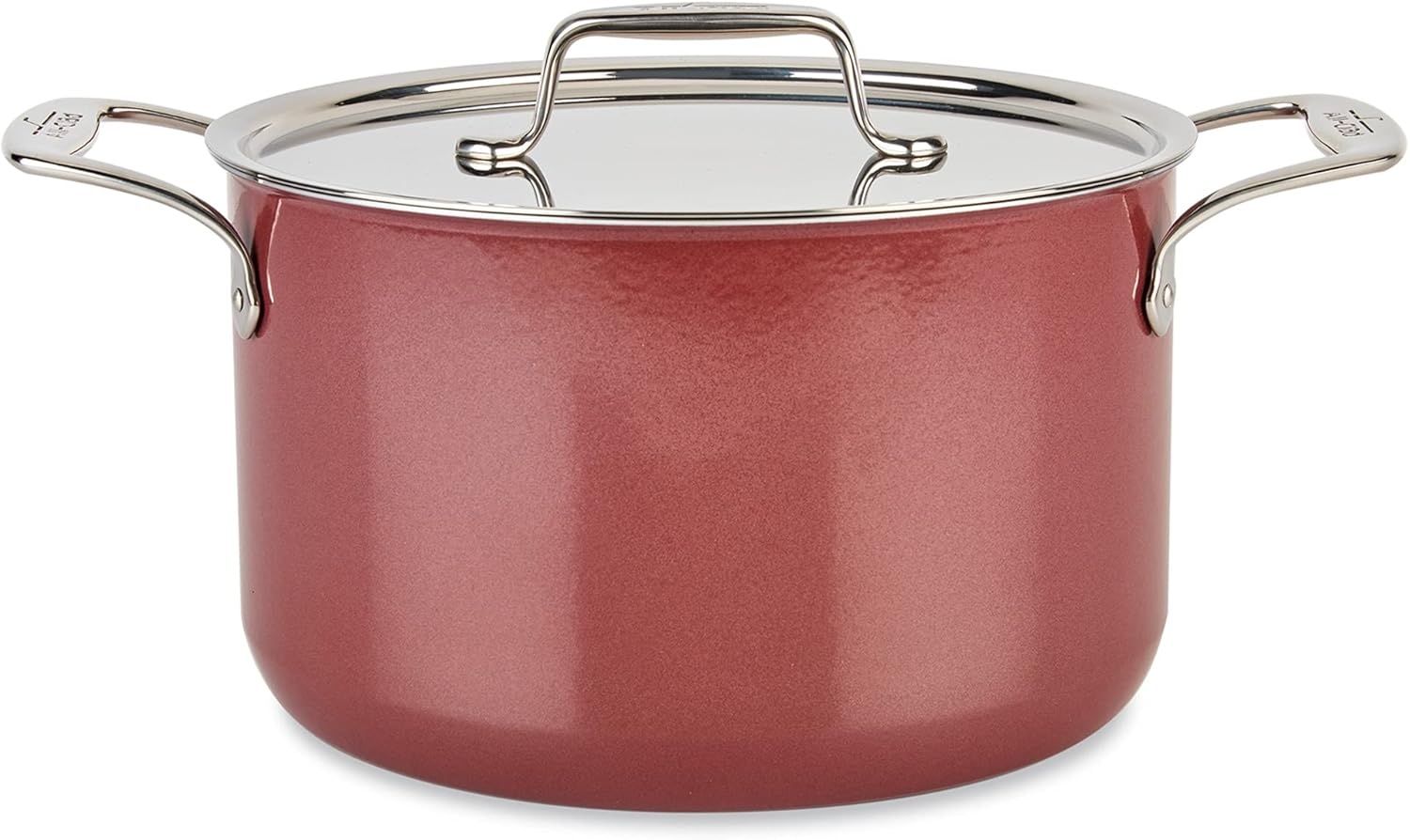 image:imageAllClad FusionTec Ceramic Soup Pot 7 Quart Induction Oven Broiler Safe 500F Pots and Pans Cookware Rose QuartzRose Quartz