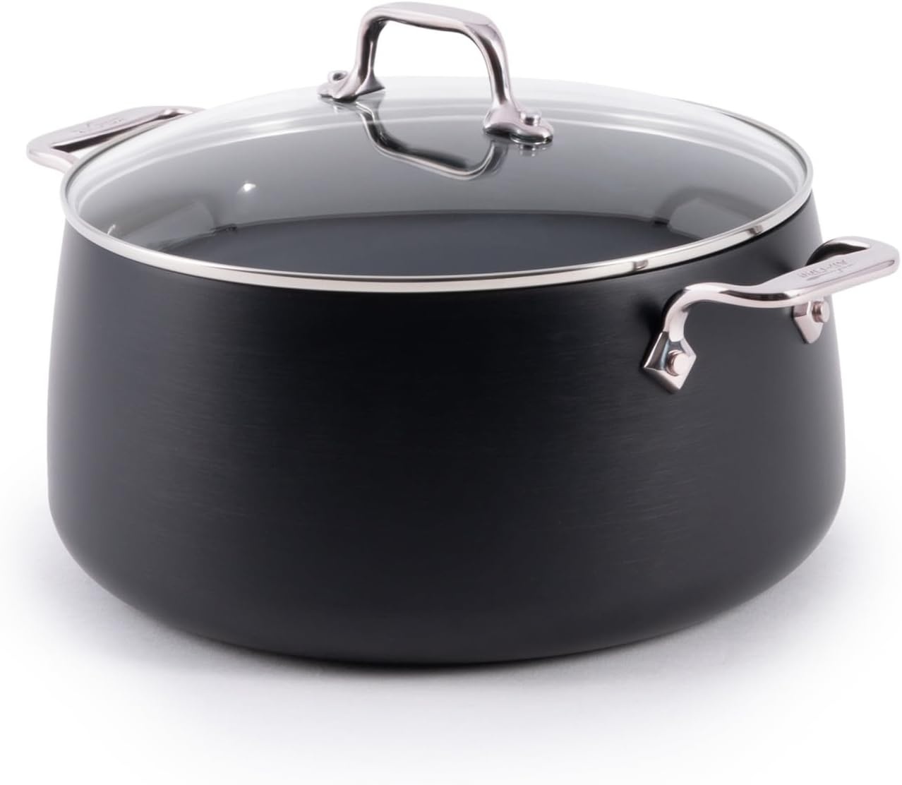 image:imageAllClad HA1 Expert Hard Anodized Nonstick Stock Pot with Lid 4 Qt For Pasta Soup DishwasherSafe OvenSafe Up to 500F Compatible with All Stovetops Gas Electric amp Induction BlackStock pot