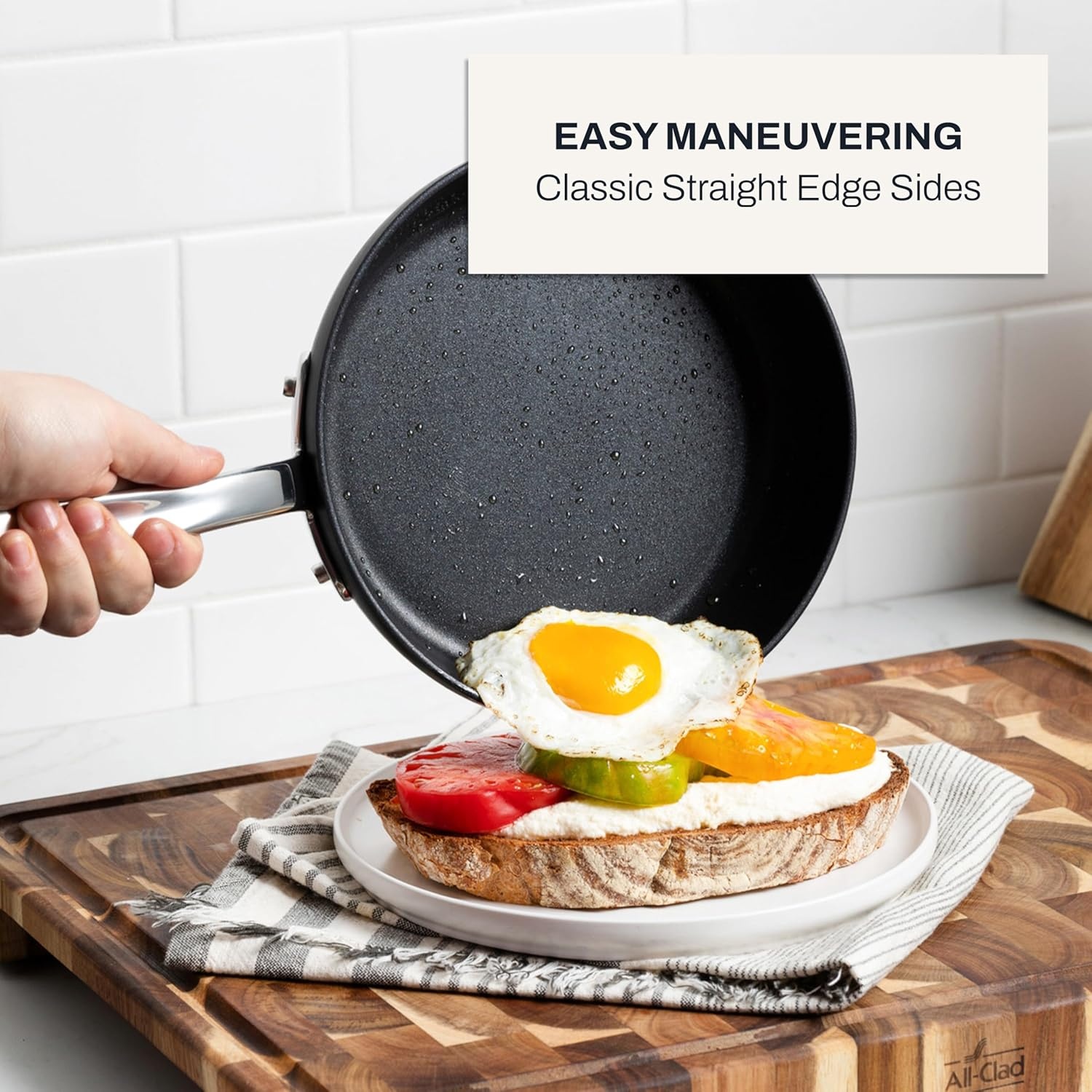 image:imageAllClad HA1 Hard Anodized Non Stick Fry Pan Set 2 Piece 8 10 Inch Induction Oven Broiler Safe 500F Pots and Pans Set Kitchen Frying Pans Skillets Premium Cookware Home Dishwasher Safe Black13 Piece Set