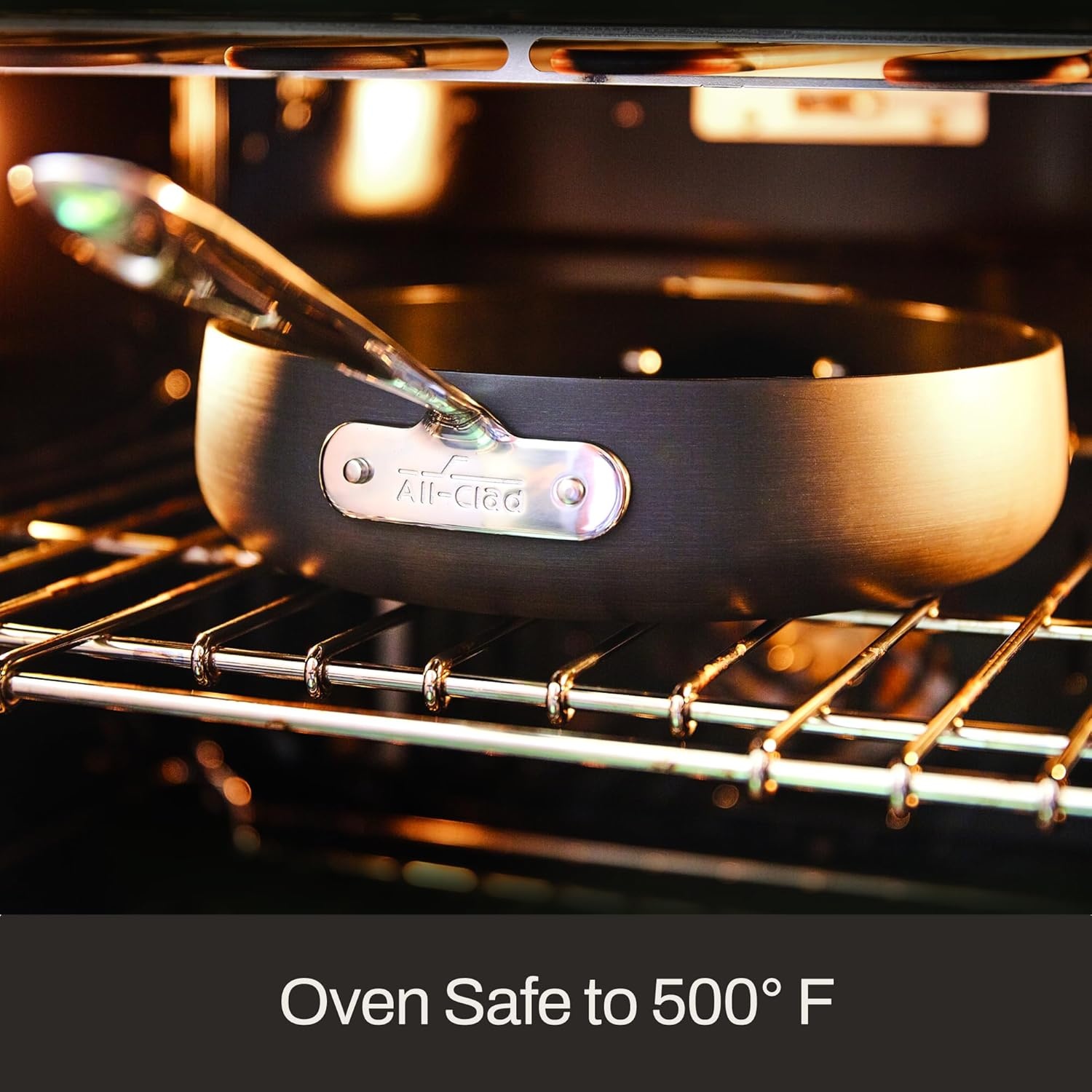 image:imageAllClad HA1 Hard Anodized Nonstick Griddle 11x11 Inch Oven Broiler Safe 500F Lid Safe 350F Pots and Pans Cookware Black11 x 11 Single Burner