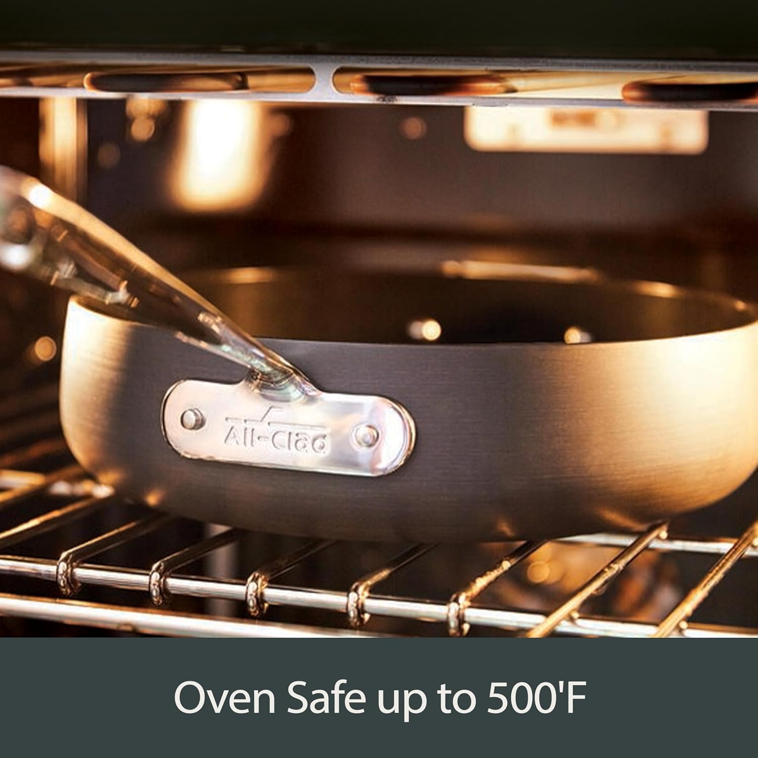 image:imageAllClad HA1 Hard Anodized Nonstick GrillGriddle Pan 13x20 Inch Oven Broiler Safe 500F Pots and Pans Cookware Black11 x 11 Single Burner