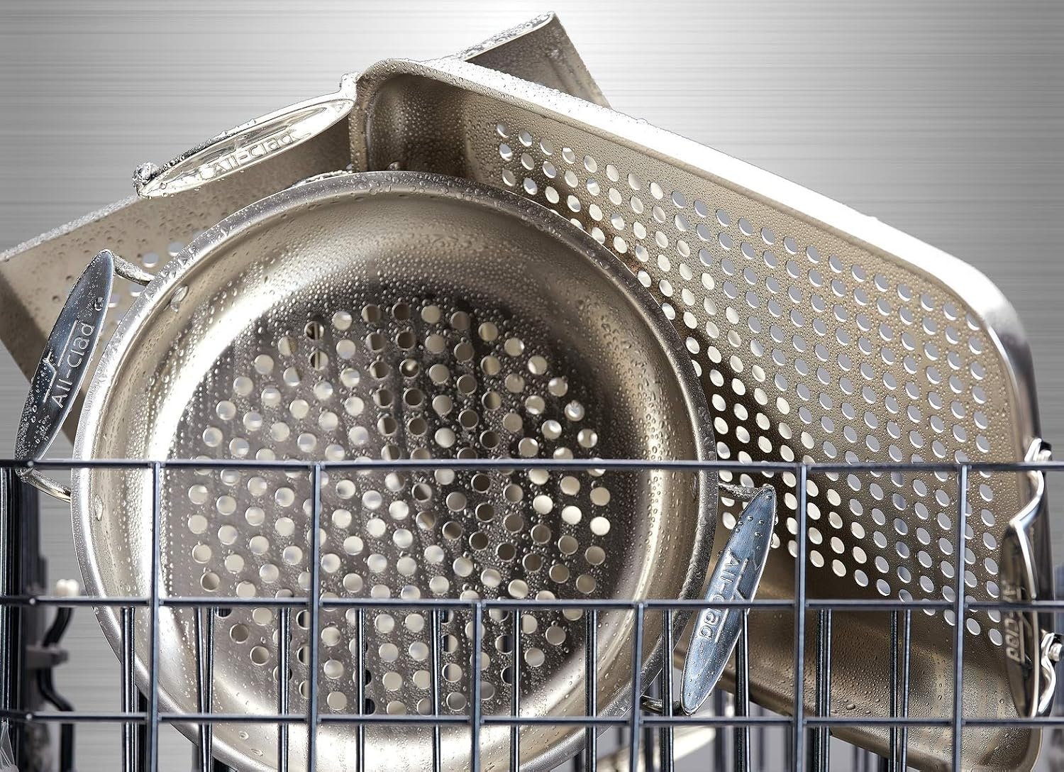 image:imageAllClad Outdoor Stainless Steel Roaster 15x11 Inch Oven Broiler Safe 700F Roaster Pan Pots and Pans Cookware SilverStainless Steel