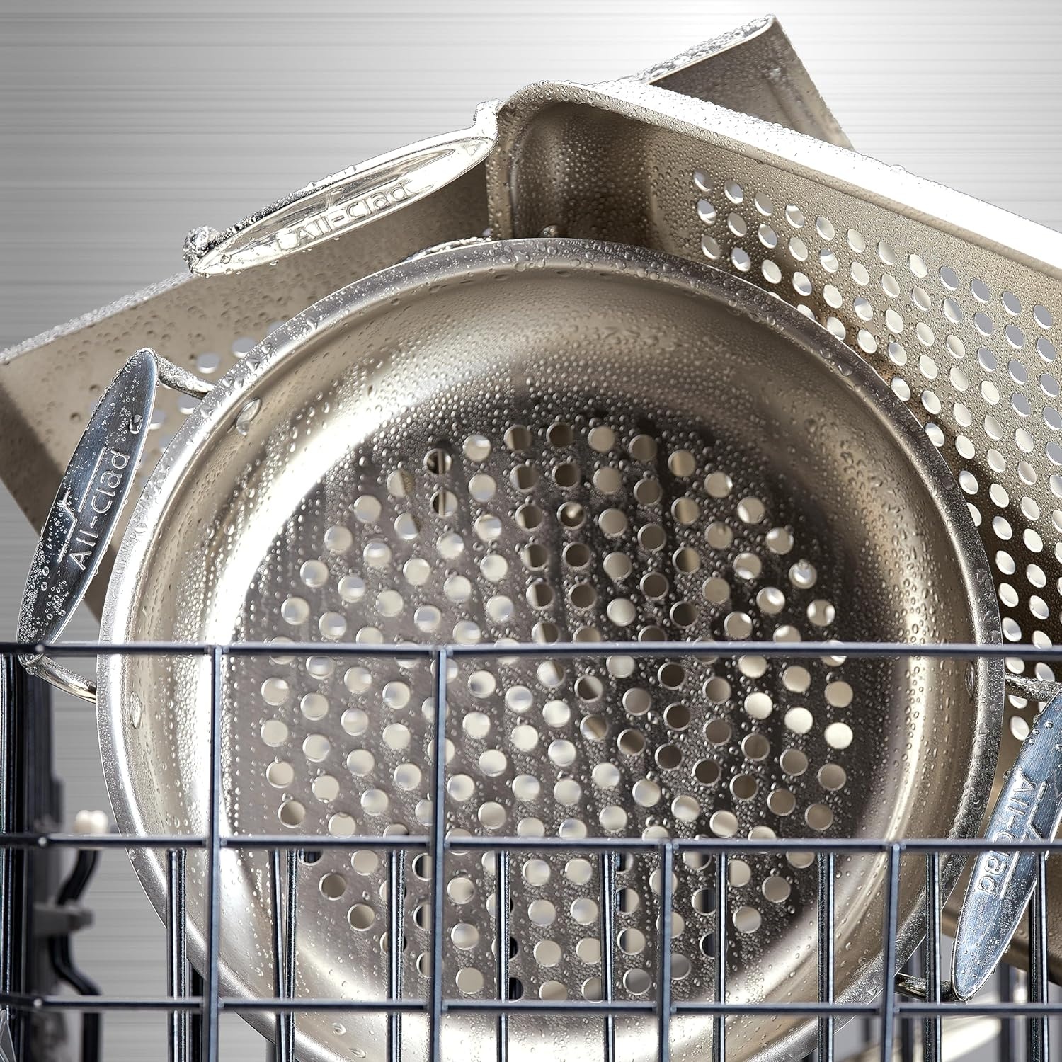 image:imageAllClad Outdoor Stainless Steel Roaster 15x11 Inch Oven Broiler Safe 700F Roaster Pan Pots and Pans Cookware SilverStainless Steel
