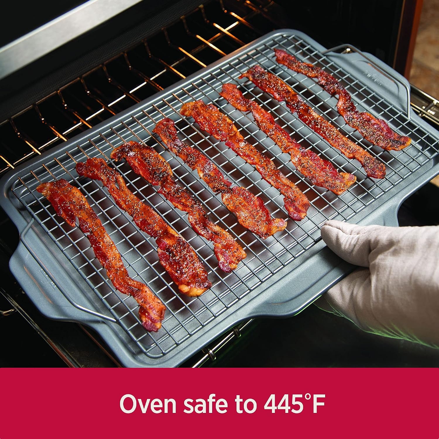 image:imageAllClad ProRelease Cooling amp Baking Rack 12 x 17 inch Gray
