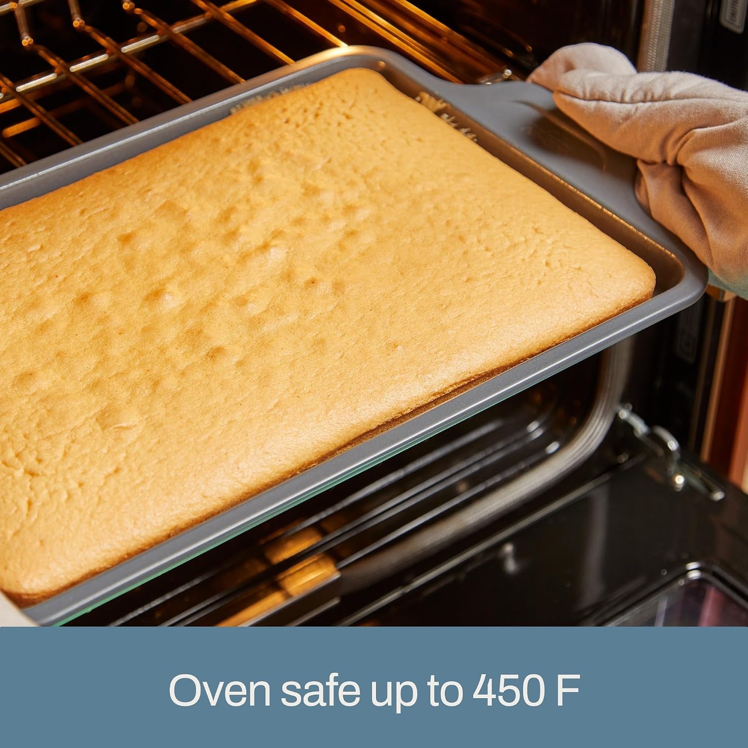 image:imageAllClad ProRelease Nonstick Bakeware Jelly Roll Pan 10x15 Inch Oven Safe 450F Half Sheet Cookie Sheet Muffin Pan Cooling amp Baking Rack Round Cake Pan Loaf Pan Baking Pan GreyGray