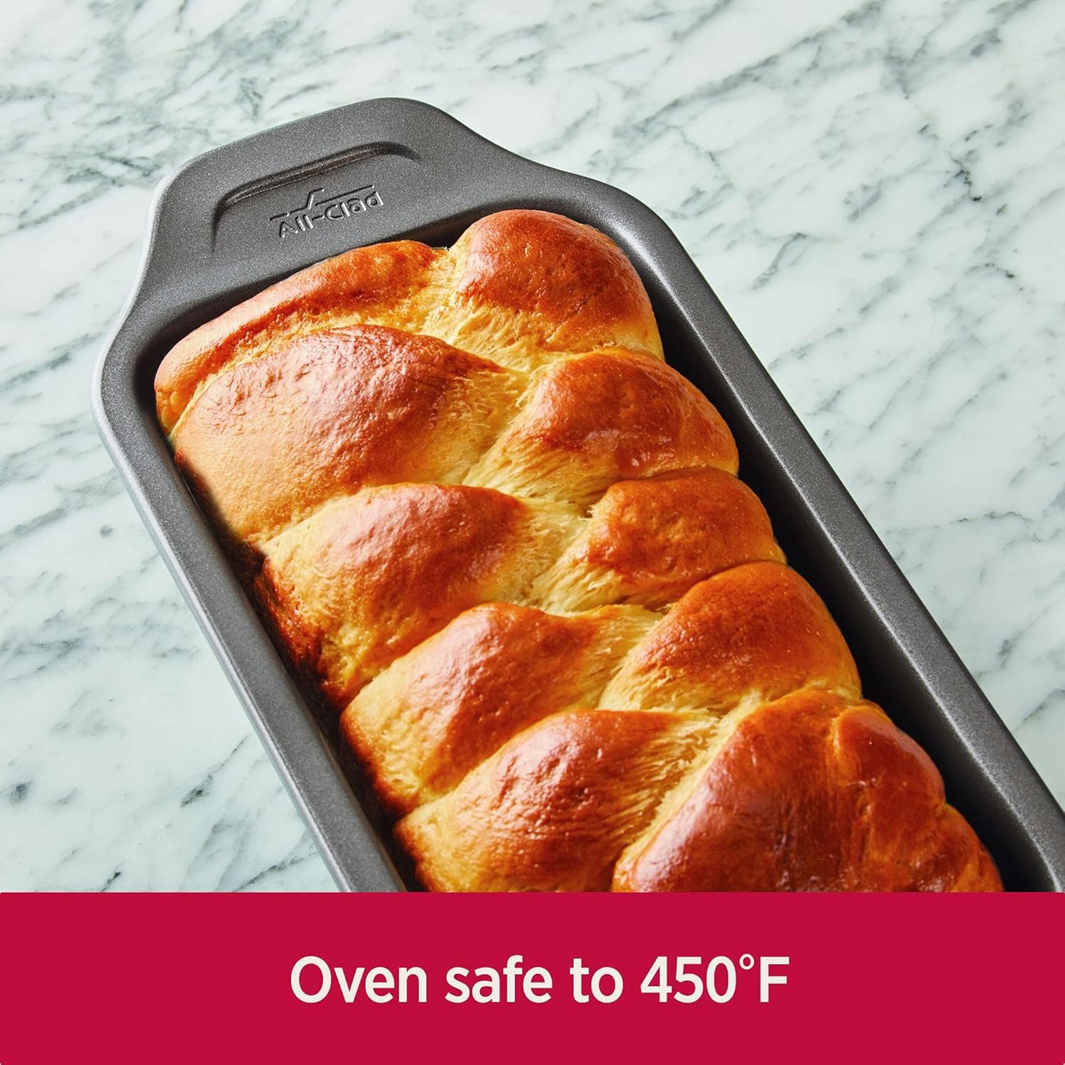 image:imageAllClad ProRelease Nonstick Bakeware Loaf Pan 8x4 Inch Oven Safe 450F Half Sheet Cookie Sheet Muffin Pan Cooling amp Baking Rack Round Cake Pan Loaf Pan Baking Pan Grey8 x 4 inch