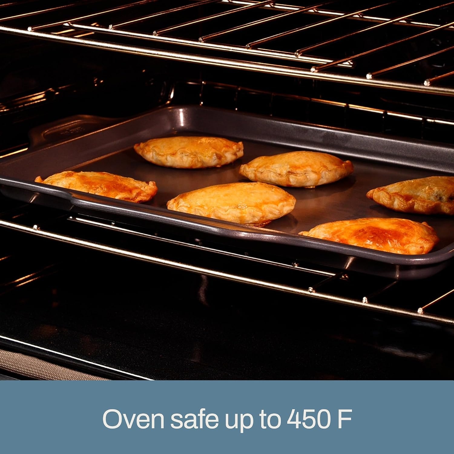 image:imageAllClad ProRelease Nonstick Bakeware Set 3 Piece Oven Safe 450F Half Sheet Cookie Sheet Muffin Pan Cooling amp Baking Rack Round Cake Pan Loaf Pan Baking Pan Grey5Piece
