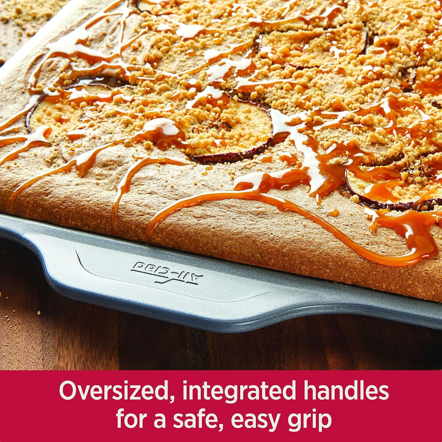 image:imageAllClad ProRelease Nonstick Bakeware Set 3 Piece Oven Safe 450F Half Sheet Cookie Sheet Muffin Pan Cooling amp Baking Rack Round Cake Pan Loaf Pan Baking Pan Grey5 piece