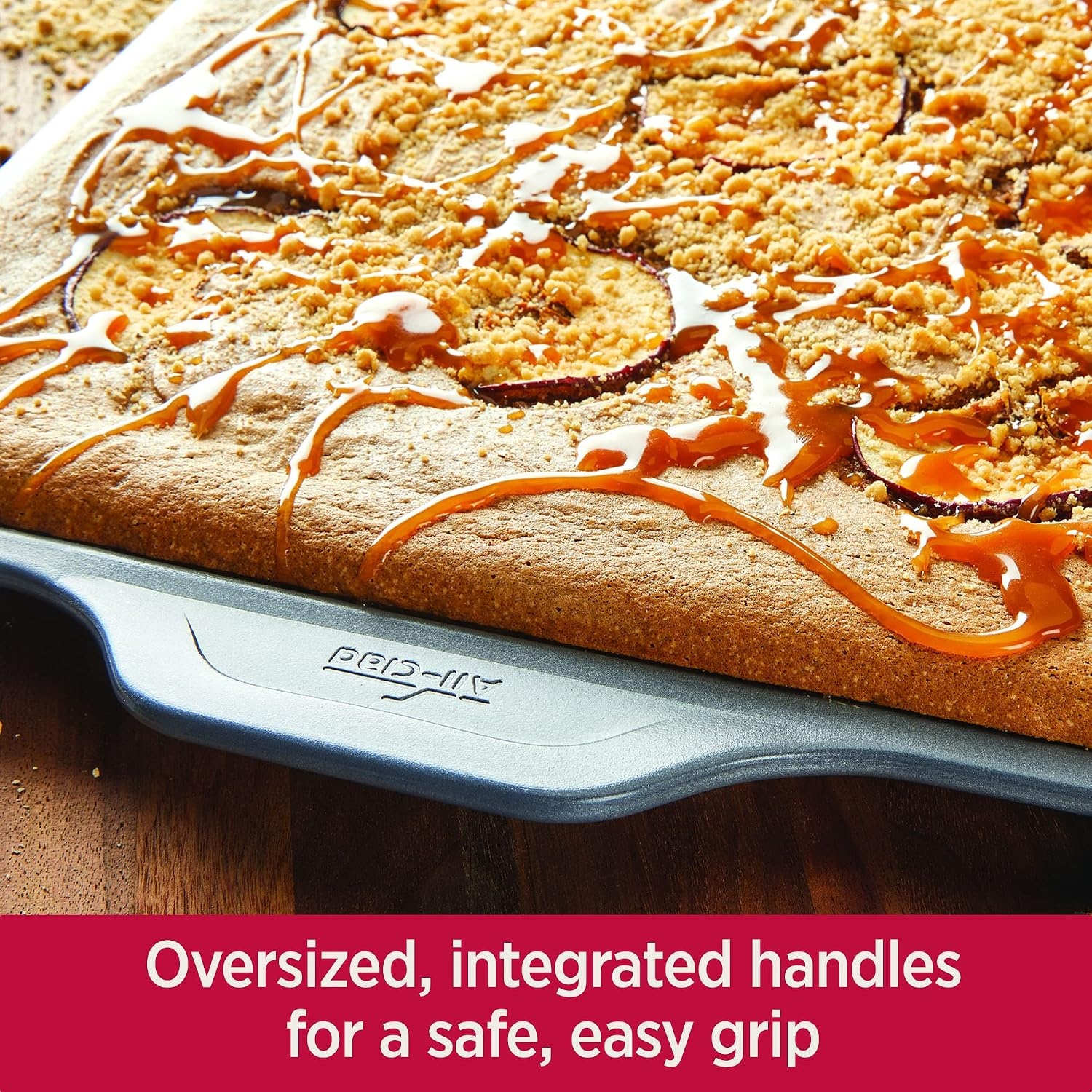 image:imageAllClad ProRelease Nonstick Bakeware Set 3 Piece Oven Safe 450F Half Sheet Cookie Sheet Muffin Pan Cooling amp Baking Rack Round Cake Pan Loaf Pan Baking Pan Grey10Piece
