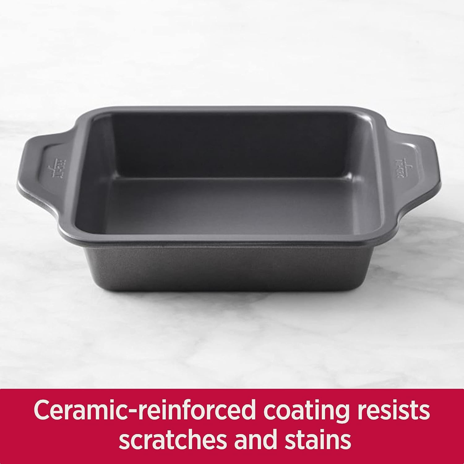 image:imageAllClad ProRelease Nonstick Square Baking Pan 8x8 Inch Oven Safe 450F Half Sheet Cookie Sheet Muffin Pan Cooling amp Baking Rack Round Cake Pan Loaf Pan Baking Pan Grey8 X 8 inch