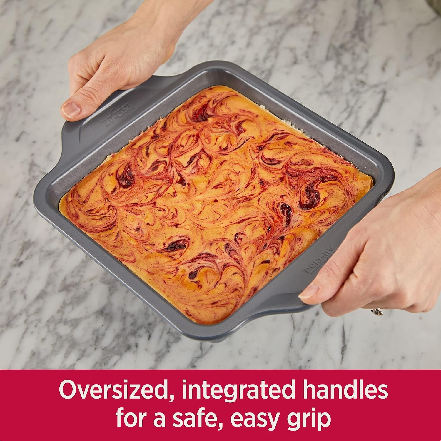 image:imageAllClad ProRelease Nonstick Square Baking Pan 8x8 Inch Oven Safe 450F Half Sheet Cookie Sheet Muffin Pan Cooling amp Baking Rack Round Cake Pan Loaf Pan Baking Pan Grey8 X 8 inch