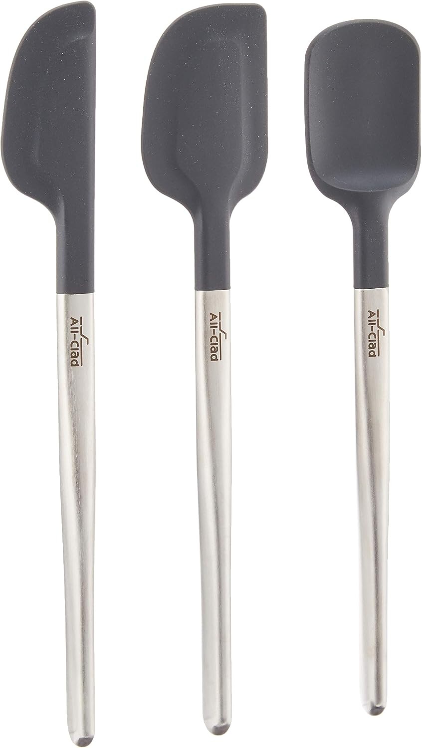 image:imageAllClad Specialty Silicone Kitchen Gadgets 5 Piece Set Spatulas Kitchen Tools Kitchen Hacks BlackStainless Steel and Black