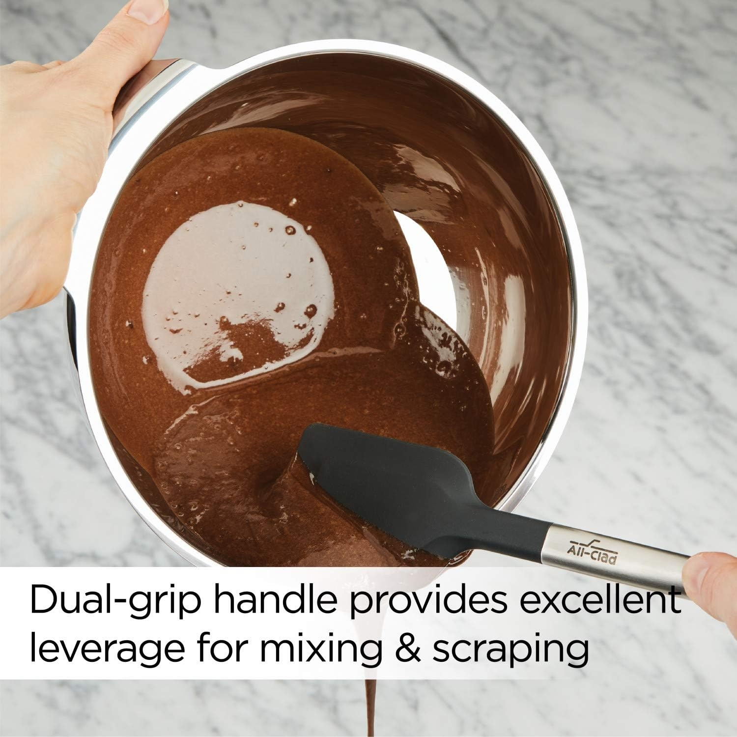 image:imageAllClad Specialty Silicone Kitchen Gadgets 5 Piece Set Spatulas Kitchen Tools Kitchen Hacks BlackStainless Steel and Black