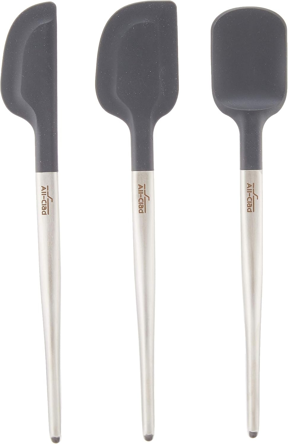 image:imageAllClad Specialty Silicone Kitchen Gadgets 5 Piece Set Spatulas Kitchen Tools Kitchen Hacks BlackStainless Steel and Black