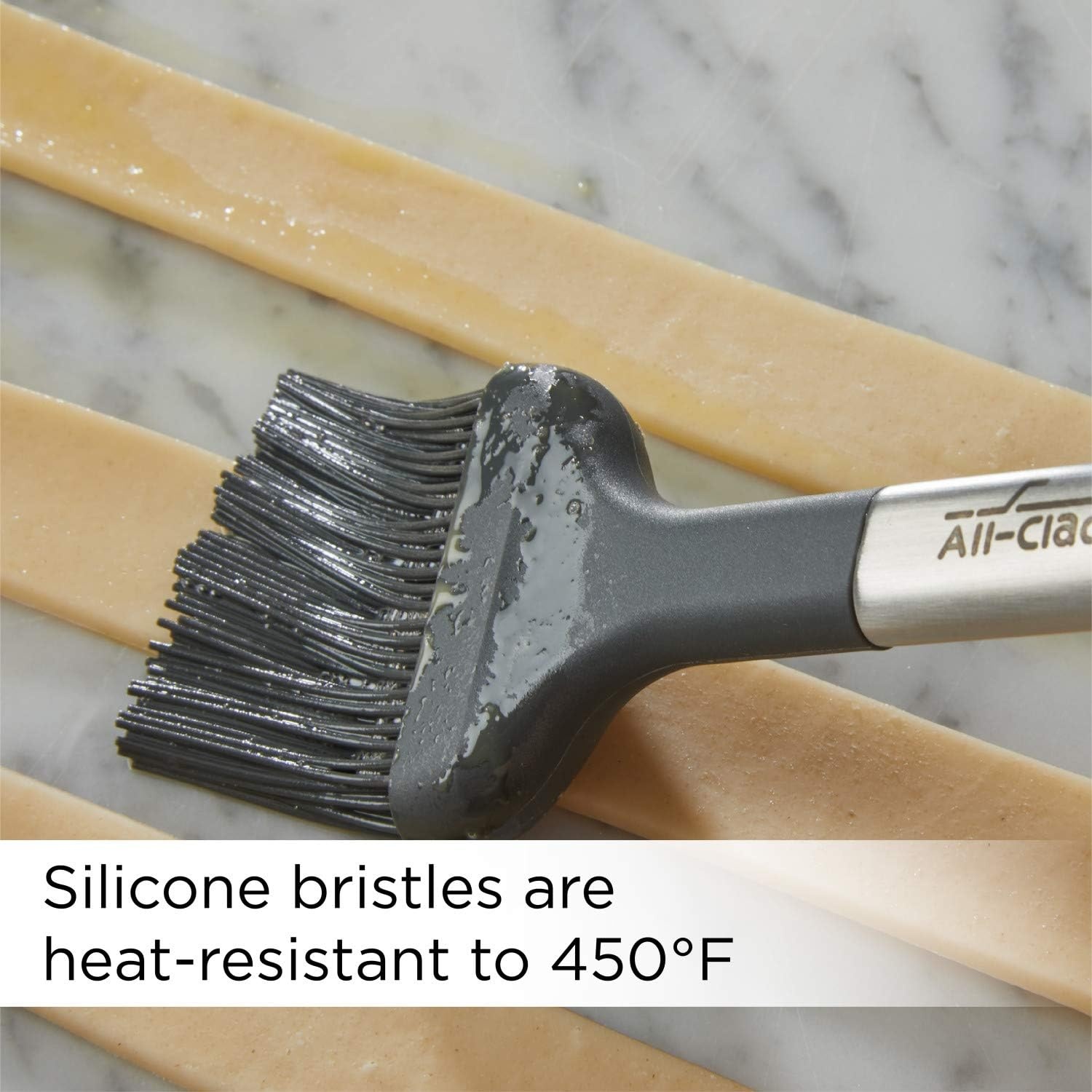 image:imageAllClad Specialty Silicone Kitchen Gadgets 5 Piece Set Spatulas Kitchen Tools Kitchen Hacks BlackStainless Steel and Black
