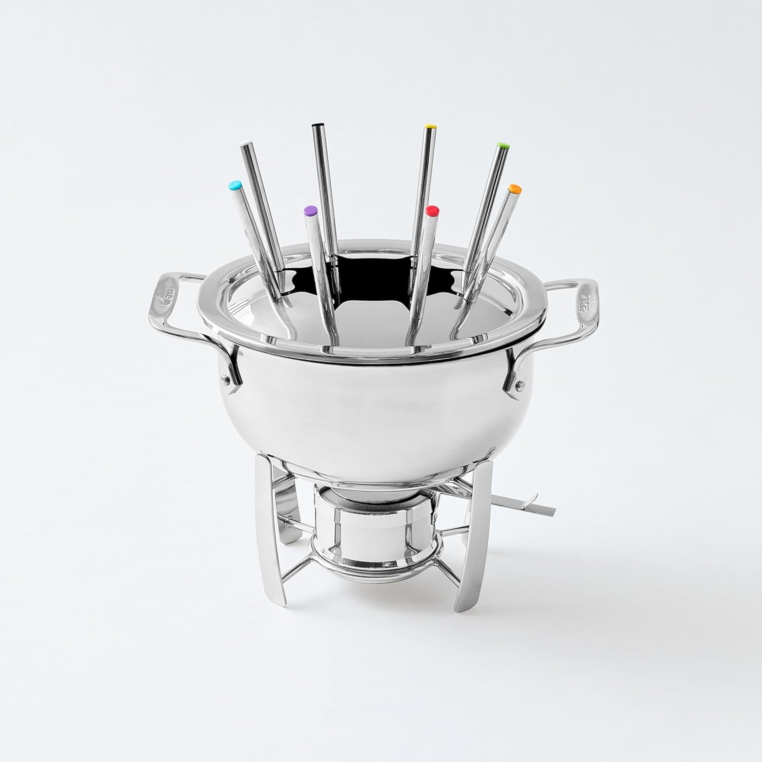 image:imageAllClad Specialty Stainless Steel Fondue Set 12 Piece Pots and Pans Cookware Silver13 piece
