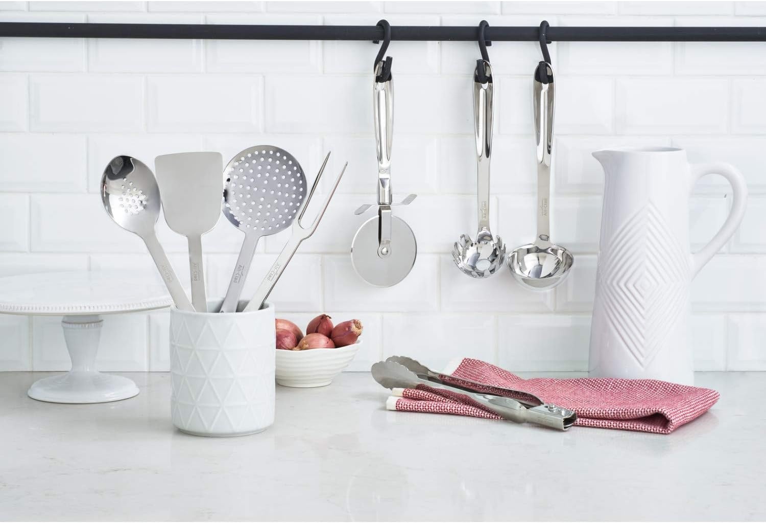 image:imageAllClad Specialty Stainless Steel Kitchen Gadgets Locking Tongs Kitchen Tools Kitchen Hacks Silver12Inch