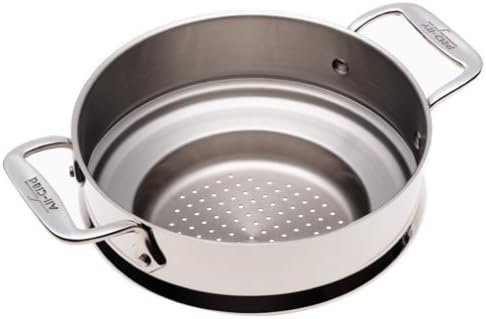 image:imageAllClad Specialty Stainless Steel Universal Steamer for Cooking 3 Quart Food Steamer Steamer Basket Silver3 quart