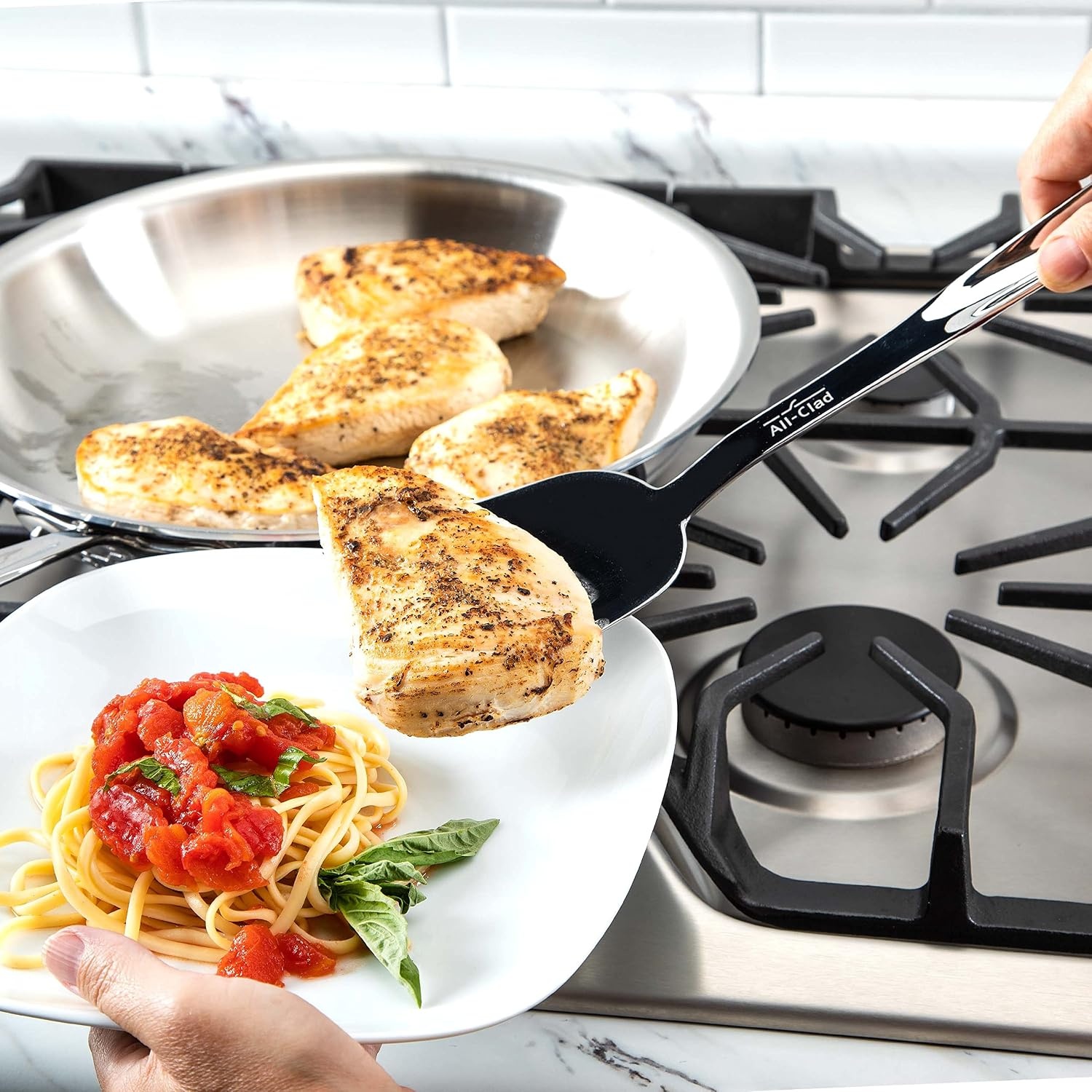 image:imageAllClad T103 Stainless Steel 135Inch Fork Kitchen Tool SilverStainless Steel