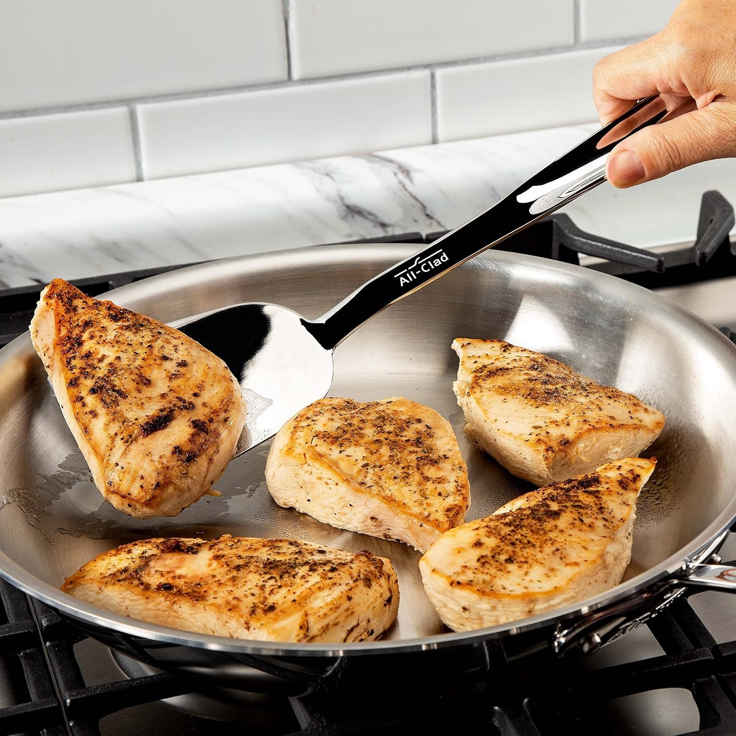 image:imageAllClad T103 Stainless Steel 135Inch Fork Kitchen Tool SilverStainless Steel