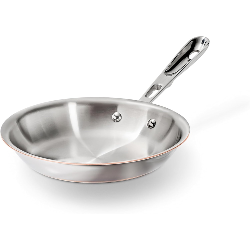 image:imageAllClad Copper Core 5Ply Stainless Steel Fry Pan 8 Inch Induction Oven Broiler Safe 600F Pots and Pans Cookware SilverStainlessSteel