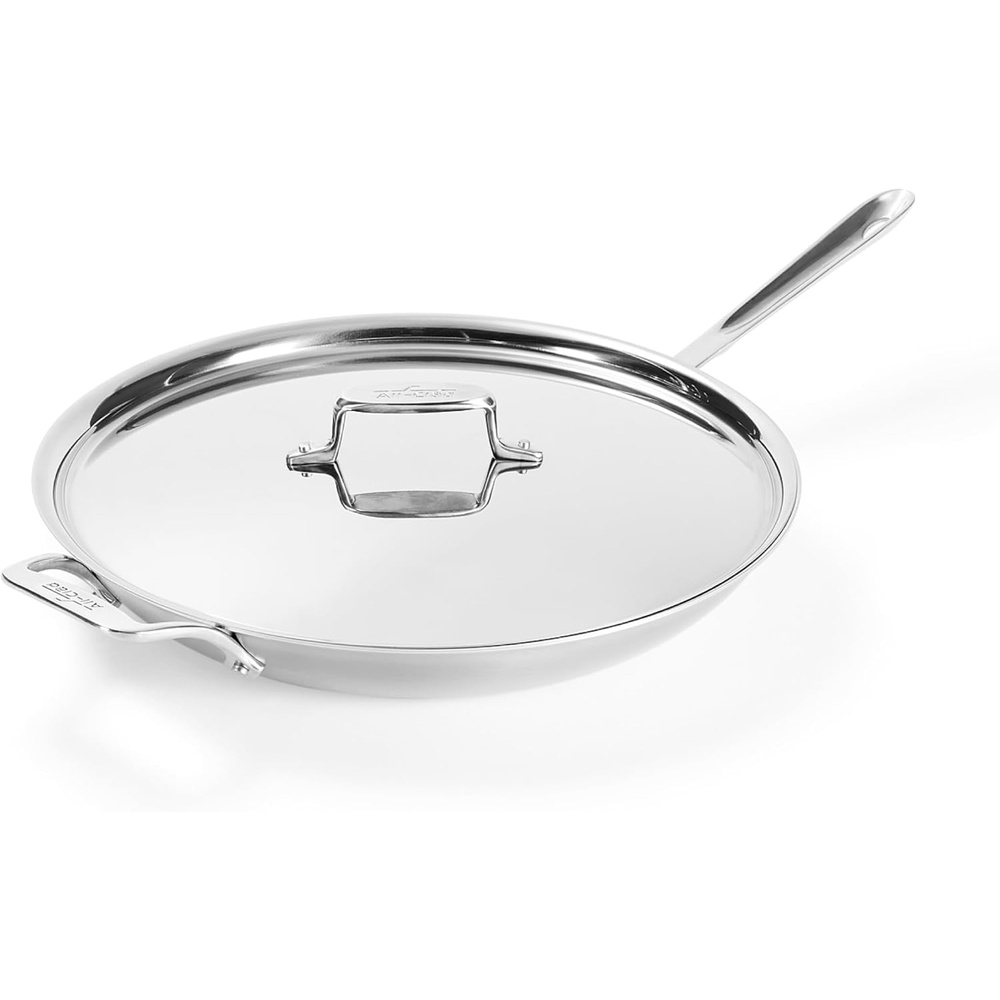 image:imageAllClad D5 Stainless Steel Core 14 Inch Frying Pan Covered Made in the USA The Upgrade for Supremely Even Heat Oven Safe amp Induction Compatible Cookware14Inch W Lid