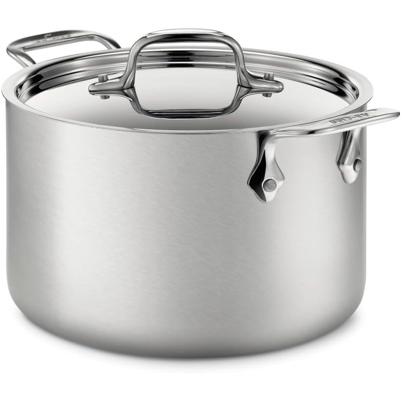image:imageAllClad D5 Stainless Steel Core 4 Quart Soup Pot With Lid Made in the USA The Upgrade for Supremely Even Heat Oven Safe amp Induction Compatible Cookware