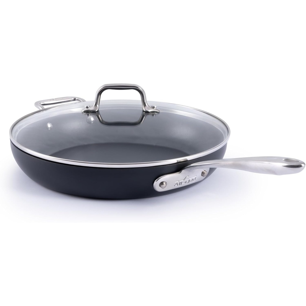 image:imageAllClad HA1 Expert Hard Anodized Nonstick Fry Pan 2 Piece Set 8 amp 10 Induction Oven Safe 500F Kitchen Frying Pans Skillets Ergonomic Handle Premium Cookware Dishwasher Safe Black12