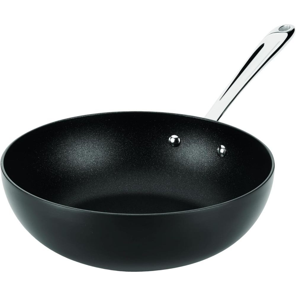 image:imageAllClad Hard Anodized Expert Nonstick 10Inch Wok Pan StayCool Handle DishwasherFriendly OvenSafe Up to 500F Wok for Stir Fry Induction Ready Compatible with All Cooktops Black