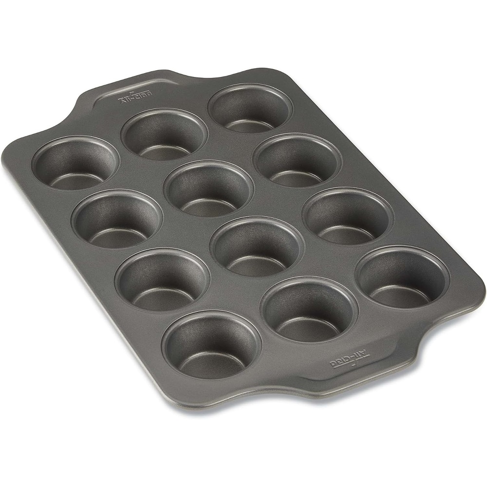 image:imageAllClad ProRelease Nonstick Bakeware Muffin Pan 12 Cup Oven Safe 450F Half Sheet Cookie Sheet Muffin Pan Cooling amp Baking Rack Round Cake Pan Loaf Pan Baking Pan Grey