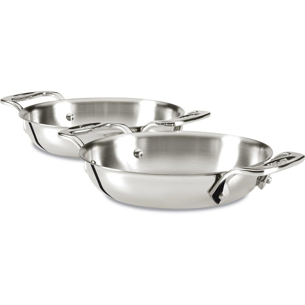 image:imageAllClad Specialty Stainless Steel Gratins 6 Inch Pots and Pans Cookware Silver6 inch