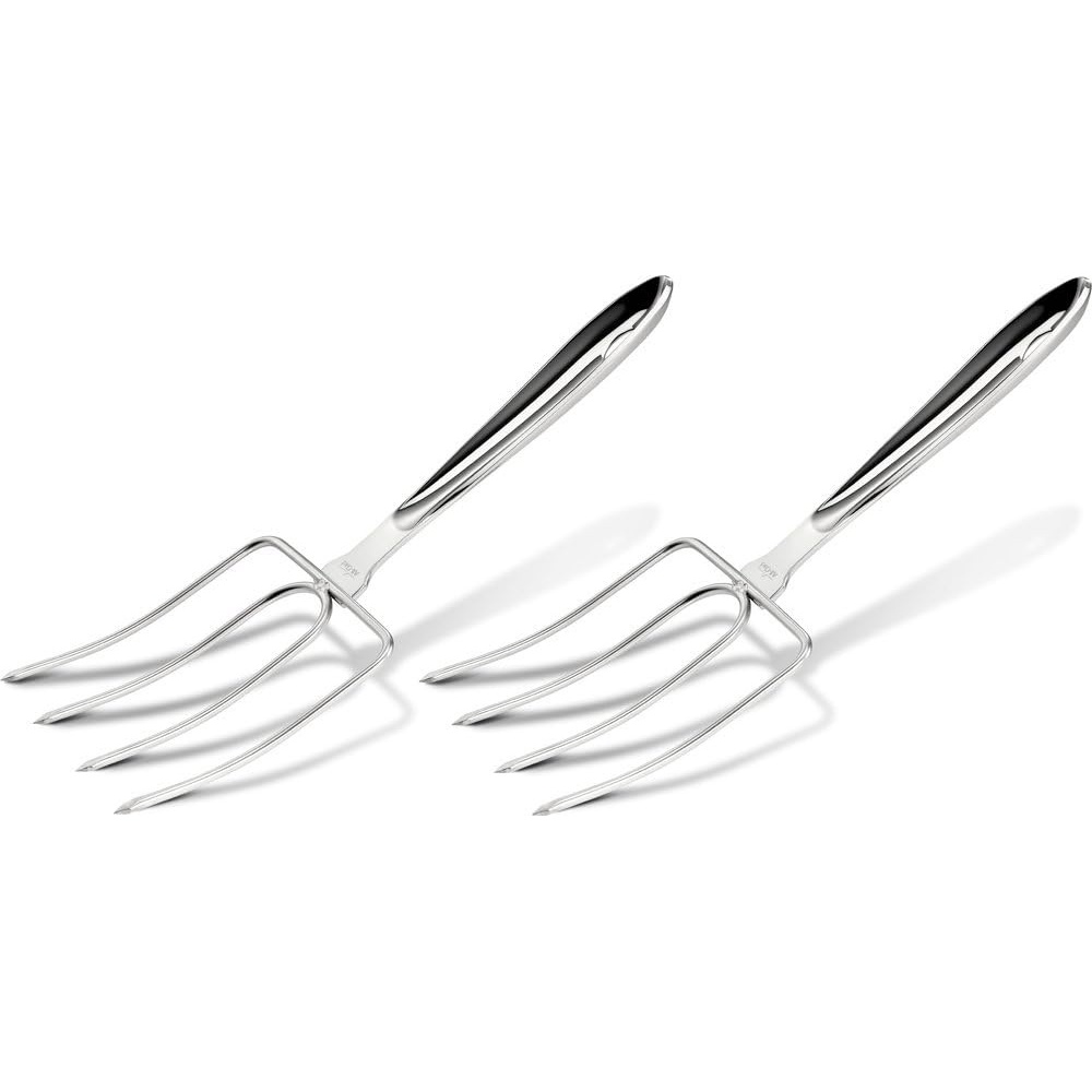 image:imageAllClad Specialty Stainless Steel Kitchen Gadgets 2 Piece Set Turkey Forks Kitchen Tools Kitchen Hacks Silver