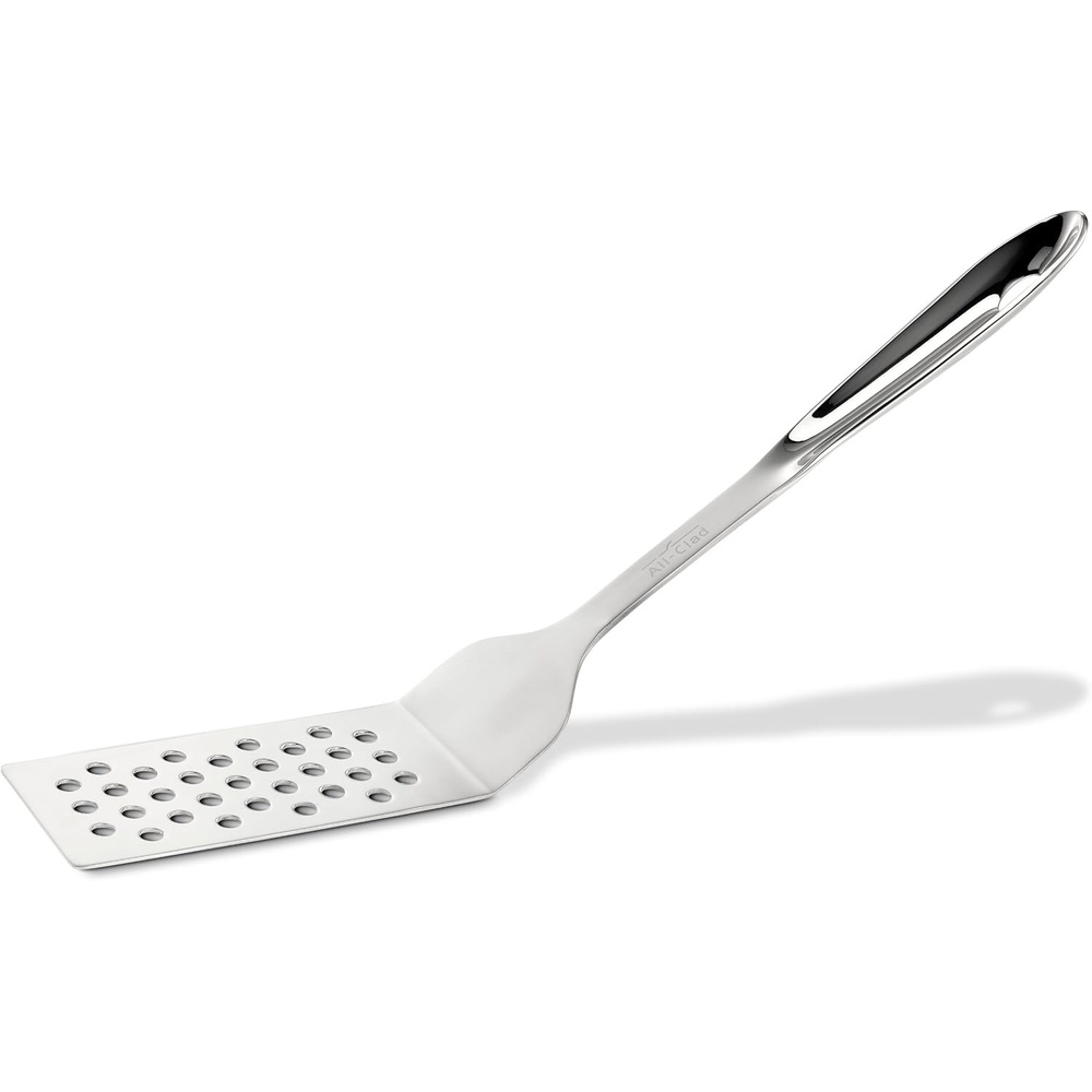 image:imageAllClad T107 Stainless Steel Large Slotted Turner Kitchen Tool 145Inch Silver