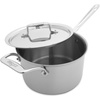 image:imageAllClad D5 5Ply Brushed Stainless Steel Sauce Pan 15 Quart Induction Oven Broiler Safe 600F Pots and Pans Cookware SilverStainless Steel Silver