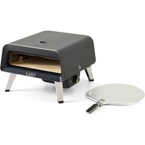 All-Clad 16″ Gas Pizza Oven Outdoor, 360° Automatic Rotating Stone for Even Cooking, Cooks Pizza in 90 Seconds, Includes Aluminum Peel Spatula, Portable Oven Pizza Maker, Includes Gas Hose & Regulator