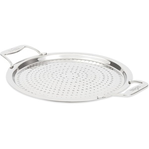 All-Clad Accessory, Stainless Steel Strain & Splatter Guard, 10.5-Inch, Easy, Mess-Free Straining, Multifunctional Design, Pots and Pans, Cookware, Kitchen Gadgets, Cooking Tools, Silver(Strain & Splatter Guard)