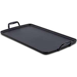 All-Clad Cast Iron Skillet – 12” Enameled Cast Iron Pan with Lid, Enamel Coating, Grill, Oven Safe up to 650°F & Compatible with All Stovetops (Gas, Electric & Induction), Easy-Clean Frying Pan, Black(24.8″ x 12.5″ x 3″)