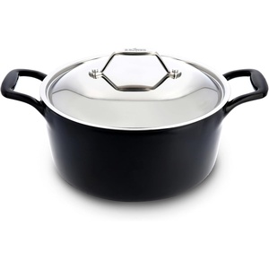 All-Clad Cast Iron Skillet – 12” Enameled Cast Iron Pan with Lid, Enamel Coating, Grill, Oven Safe up to 650°F & Compatible with All Stovetops (Gas, Electric & Induction), Easy-Clean Frying Pan, Black(6 Quart)