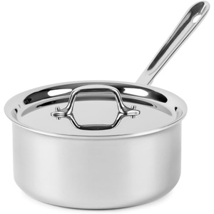All-Clad D3® Stainless Steel 2 Quart Sauce Pan With Lid- Made in the USA- The Original Bonded Professional Cookware- Oven Safe & Induction Compatible(3 Quarts)